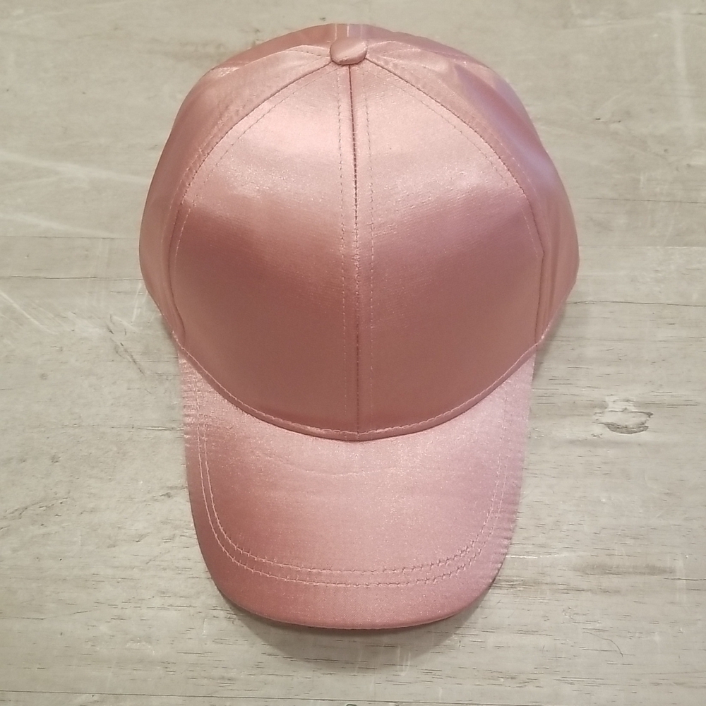 💕MICHAEL STARS💕 Satin Dreams Baseball Cap ~ Pink NWT